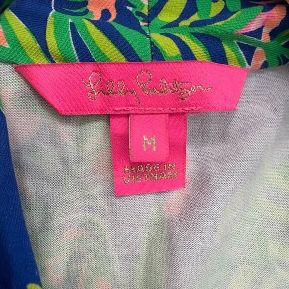 Lilly Pulitzer Pearce Maxi Dress Floral Tiger Size Medium - Picture 10 of 11